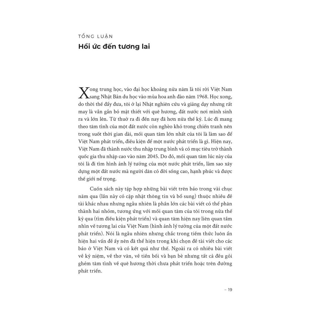 Hồi Ức Đến Tương Lai - Suy Ngẫm Về Văn Hóa, Giáo Dục Và Con Đường Phát Triển Của Việt Nam