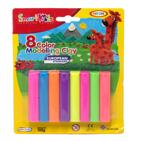 Sáp Nặn 8 Màu Neon/SK-BL8N