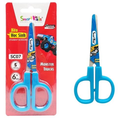SMARTKIDS - KÉO HỌC SINH MONSTER TRUCK MÀU XANH DƯƠNG/SC07 (1 CÂY/VỈ)(THCK0323)