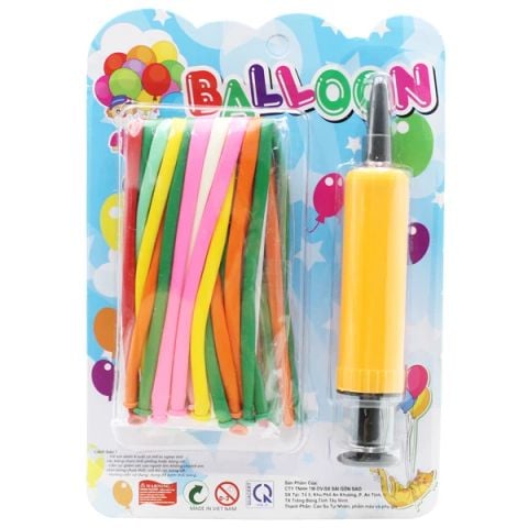 VỈ BONG BÓNG DÀI + ỐNG BƠM (PVP)-PVP 33