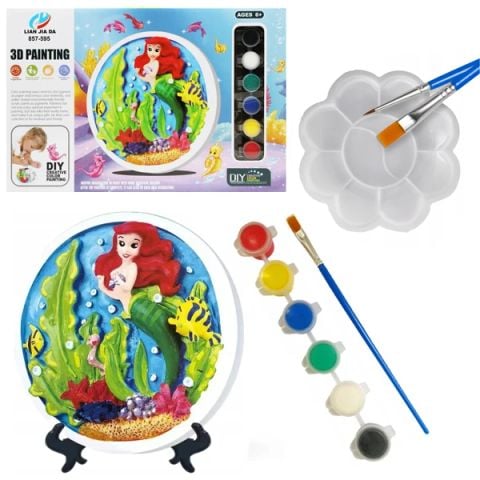 TÔ MÀU TRANH 3D NÀNG TIÊN CÁ 7004 (857-595)-HT 1130