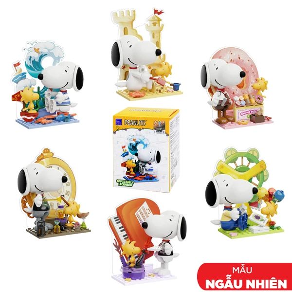 PANTASY XẾP HÌNH PEANUTS SNOOPY  BLIND BOX SNOOPY LETTER WORLD SERIES 5474 (86912) (H.TIME)