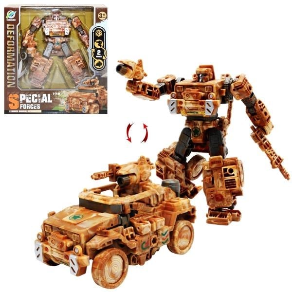 DEFORMATION ROBOT CHIẾN BINH ROBOT BIẾN HÌNH XE QUÂN SỰ THIẾT GIÁP-6754 (169-89) (H.TIME)