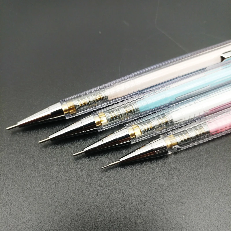 Viết Chì Kim Bấm MP055 0.5Mm Thân Nhựa Trong, Có Tẩy-Stacom