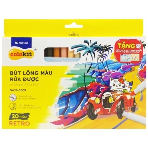 Bút Lông Màu Rửa Được Swm-C009 20 Màu Colokit (5404-Tl)