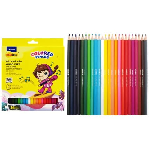 BÚT CHÌ MÀU WOODFREE CPC-C033/AK 24 MÀU(5404-TL)