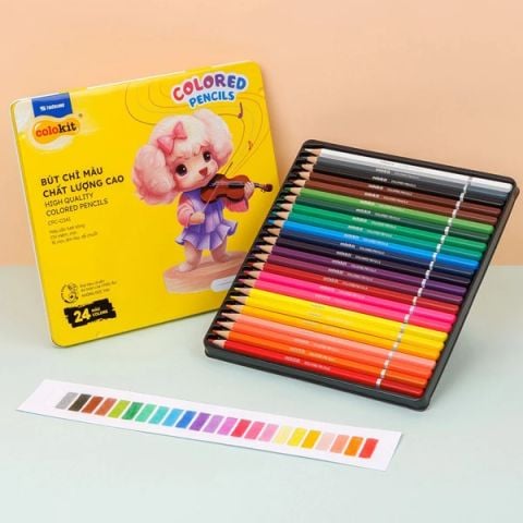 BÚT CHÌ MÀU CC HỘP THIẾC CPC-C041 24 MÀU(5404-TL)