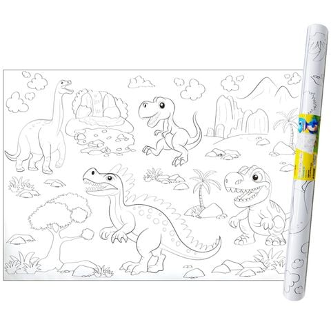 TRANH CUỘN TÔ MÀU KHỦNG LONG CRO-C002 (5404-TL)