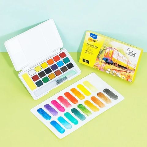 MÀU NƯỚC DẠNG NÉN WACO-C017 18 MÀU (5404-TL)