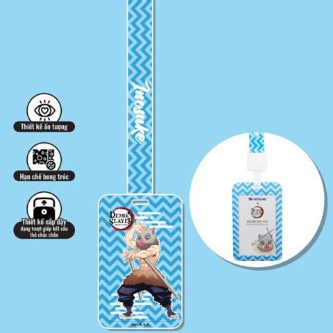 BỘ DÂY ĐEO THẺ CHD-001/DS NÂU TÚI 20 (5404-TL)