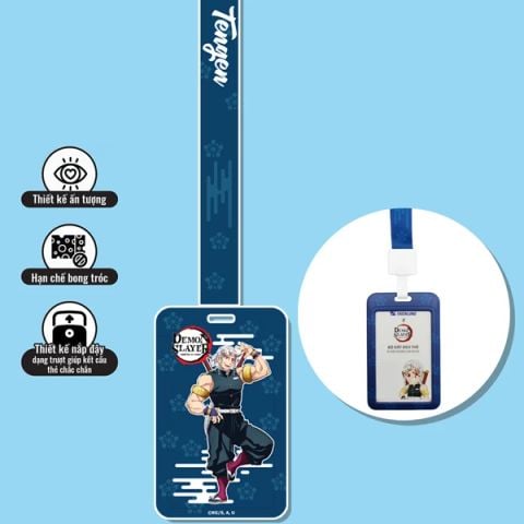 BỘ DÂY ĐEO THẺ CHD-001/DS XÁM TÚI 20 (5404-TL)