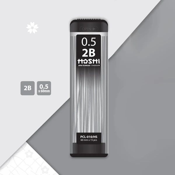 MIN CHÌ PCL-010/HS 2B 0.5MM HỘP 10 (5404-TL)