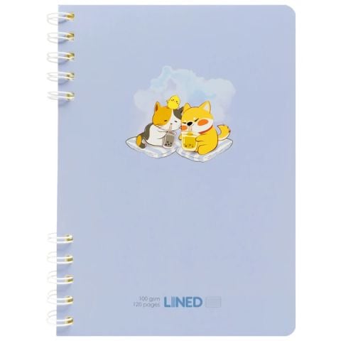 SỔ LÒ XO A5 MB-025 X.BIỂN 120T KẺ NGANG (5404-TL)