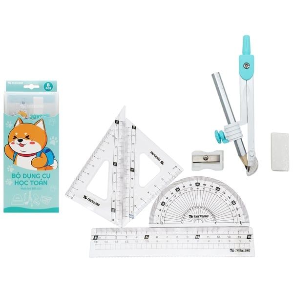 BỘ DỤNG CỤ HỌC TOÁN BTS-023 XANH (5404-TL)