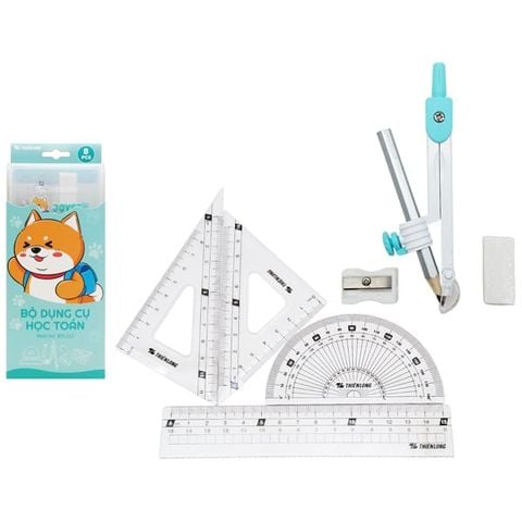 BỘ DỤNG CỤ HỌC TOÁN BTS-023 XANH (5404-TL)