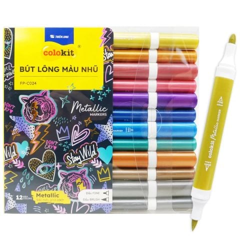 BÚT LÔNG MÀU FP-C024 METALLIC 12 MÀU (5404-TL)