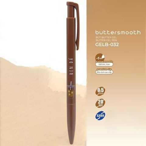 BÚT GELB-032 XANH 0.5MM 2MC HỘP 20/T960(5404-TL)