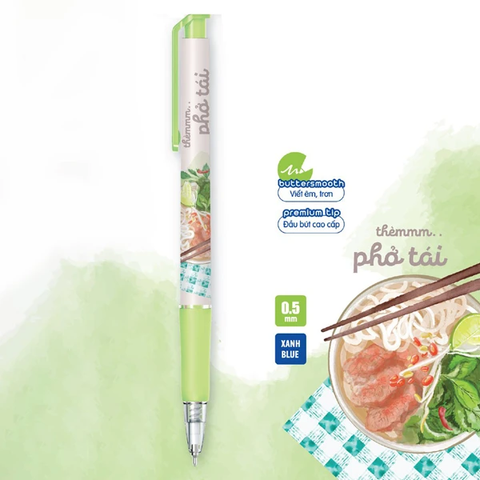 Bút Gelb-033 Xanh-Phở Tái 0.5Mm H20/T960 (5404-Tl)
