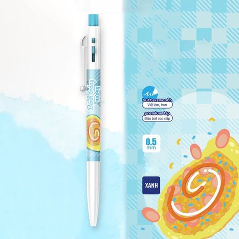 BÚT GELB-034 XANH-BTNƯỚNG 0.5MM H20/T960 (5404-TL)