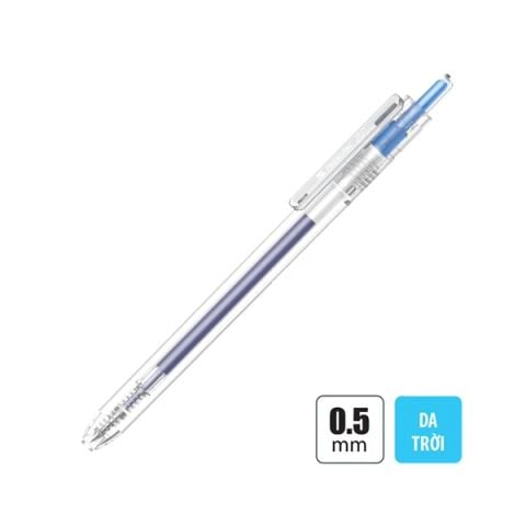 BÚT GEL GEL-050 XANH DA TRỜI HỘP 10 (5404-TL)