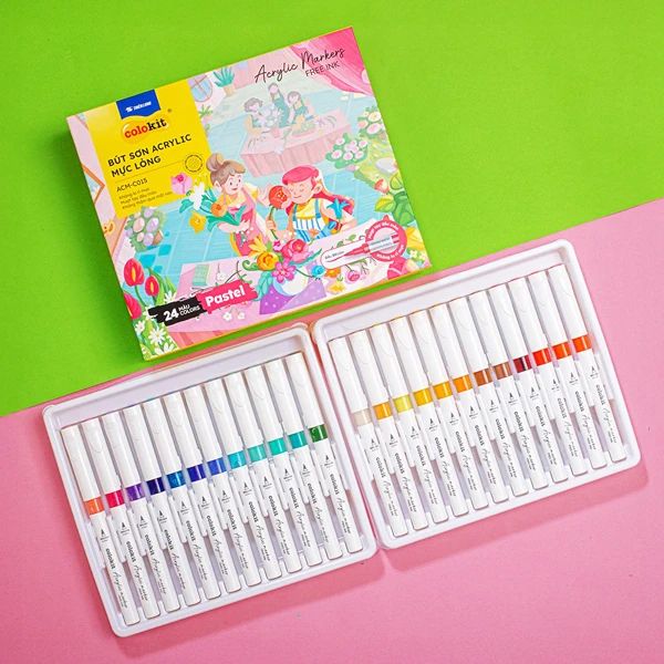 BÚT SƠN ACRYLIC MỰC LỎNG ACM-C015 24 MÀU (5404-TL)