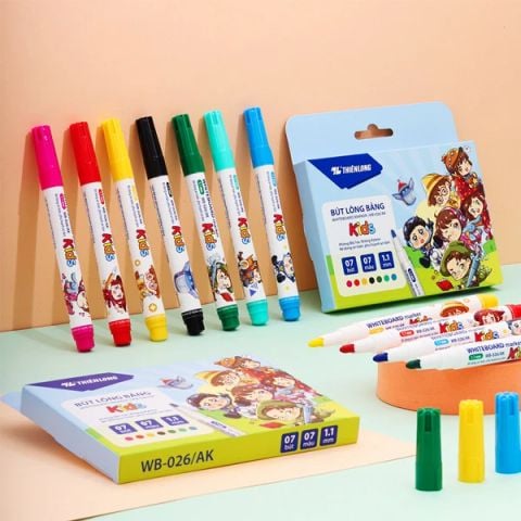 BÚT LÔNG BẢNG WB-026/AK HỘP 7 MÀU (5404-TL)