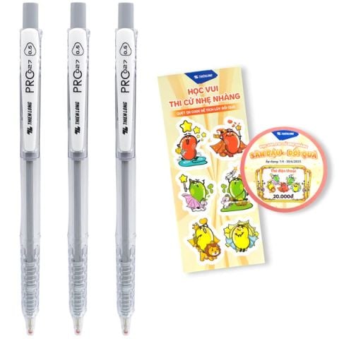 BÚT BI TL-105 ĐEN /LUCK VỈ 3 CÂY (5404-TL)