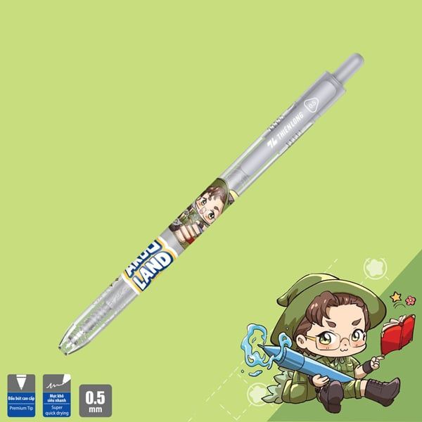 BÚT GEL GEL-074/AK ĐEN HỘP 10 (5404-TL)