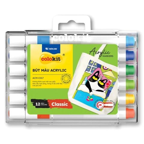 BÚT MÀU ACRYLIC ACM-C017 12 MÀU (5404-TL)