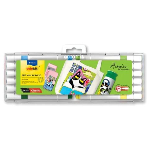 BÚT MÀU ACRYLIC ACM-C018 24 MÀU (5404-TL)