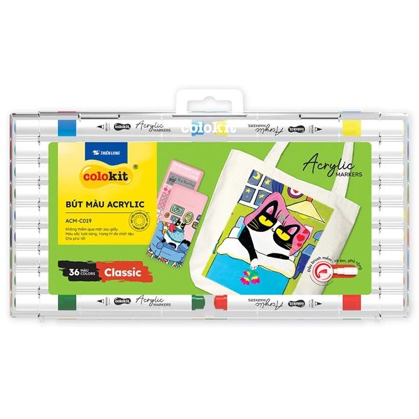 BÚT MÀU ACRYLIC ACM-C019 36 MÀU (5404-TL)
