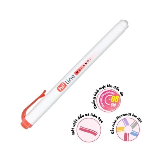 BÚT DẠ QUANG HL-024 HỒNG MORANDI HỘP 10 (5404-TL)