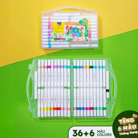 BÚT ACRYLIC ĐẦU BRUSH ACM-C022 36+6 MÀU (5404-TL)