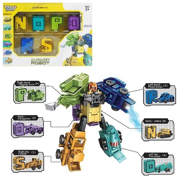 VECTO LẮP RÁP ROBOT CHỮ TỪ N ĐẾN S VT8195-3 (VTA)