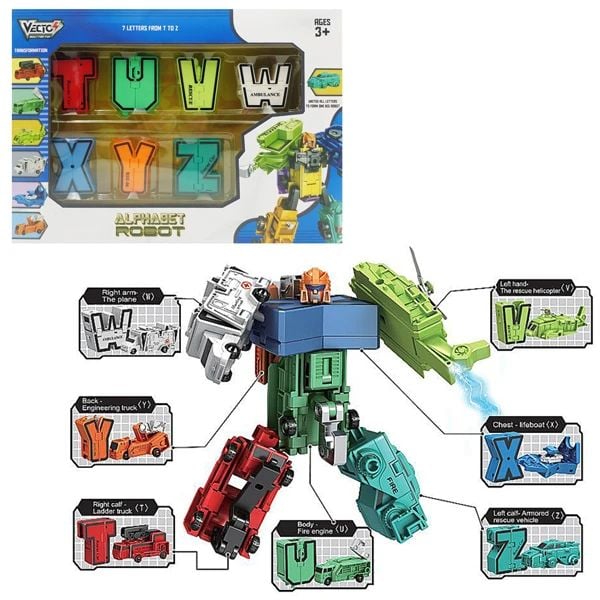 VECTO LẮP RÁP ROBOT CHỮ TỪ T ĐẾN Z VT8195-4 (VTA)