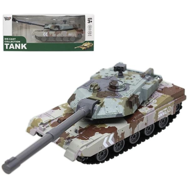 VECTO ĐỒ CHƠI XE TĂNG CÓ ĐÈN VÀ ÂM THANH (XÁM) VT65K (VTA)