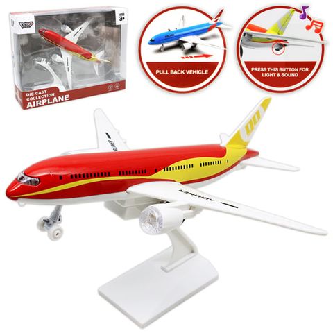 VECTO MÁY BAY THƯƠNG MẠI CÓ ĐÈN VÀ ÂM THANH (ĐỎ) VT775 (VTA)