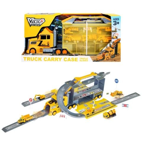 VECTO ĐỒ CHƠI XE TẢI NHIỀU NGĂN CÔNG TRÌNH VỚI ĐƯỜNG TRƯỢT NỐI DÀI VT110(VTA)