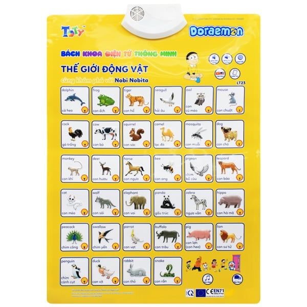 BẢNG ĐIỆN TỬ THẾ GIỚI ĐỘNG VẬT VỚI NOBITA LT23 ( LNV)