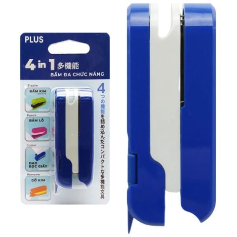 PLUS - BẤM ĐA CHỨC NĂNG 4 IN 1 - MÀU XANH DƯƠNG 210-V011 (8C/H) (HV)