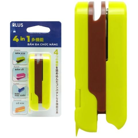 PLUS - BẤM ĐA CHỨC NĂNG 4 IN 1 - MÀU XANH LÁ 210-V013 (8C/H) (HV)