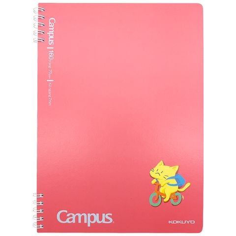 SỔ LÒ XO B5 CAT'S DAILY LIFE RN-B5L160CAT-01 MÀU ĐỎ(0377-TK)