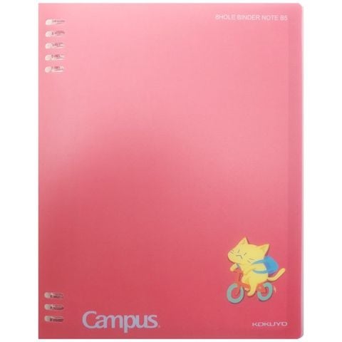 SỔ CÒNG 8 LỖ CAT'S DAILY LIFE KẺ CARO 5MM, 80 TRANG BN-B5H8CAT-01 NEW(0377-TK)