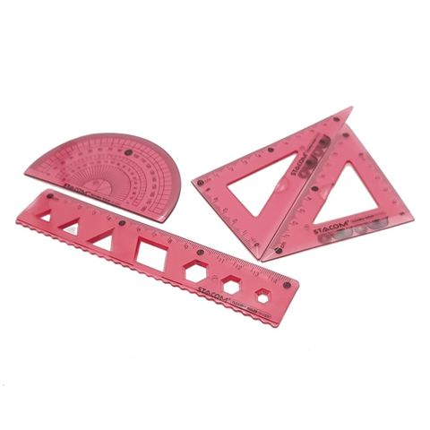 STACOM- FR102S Bộ 4 Cây Thước Dẻo ( Màu Ngẫu Nhiên)