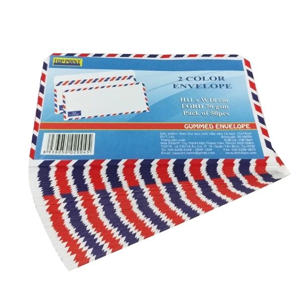 BAO THƯ SỌC NHỎ NẮP XÉO CÓ KEO 11X18CM (50 CÁI/LỐC) 1118 (0013-ĐĐ)