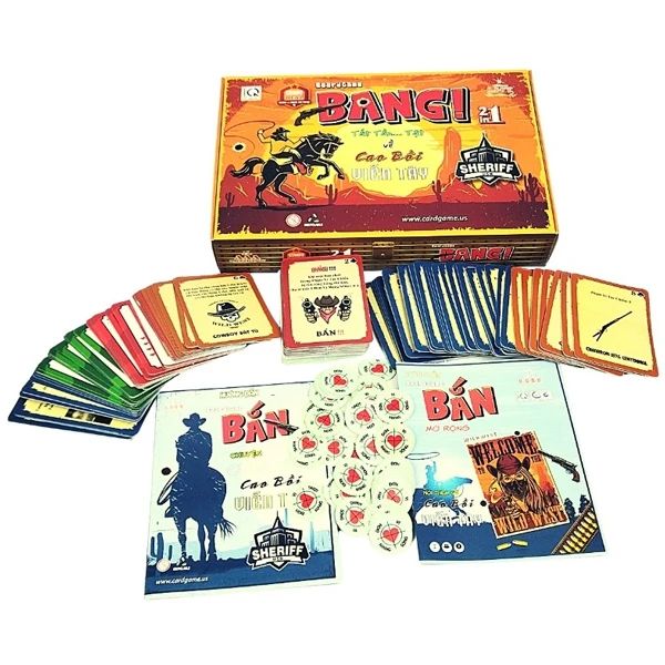 COMBO BOARDGAME BANG & BANG MỞ RỘNG UCBGBANG (XNK LHT)