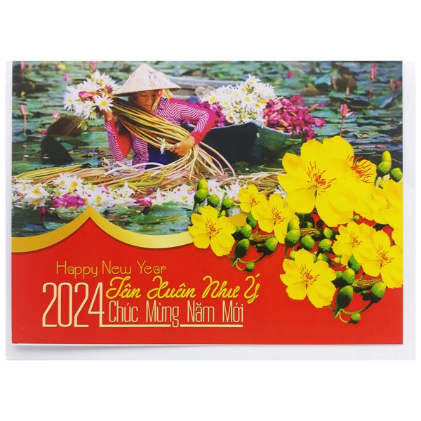 THIỆP TẾT GIẤY MT (13X18) (QC G.LONG) (Giao hàng ngẫu nhiên)