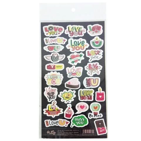 STICKER MÂY - MÃ S07-LU (BỘ 2 TỜ STICKER 10X21CM) (T-LIVE)