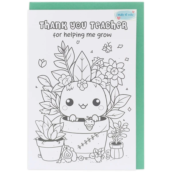 THIỆP TÔ MÀU GREENWOOD (12X18CM) (T-LIVE) (Giao hàng ngẫu nhiên)