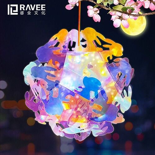 Đồ Chơi Lắp Ráp Lồng Đèn Trung Thu Thỏ Ngọc He#13